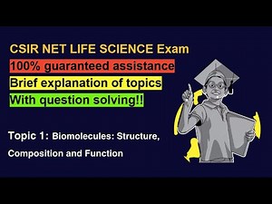 Mastering Biomolecules: Structure, Function, and Composition| CSIR-NET Life Science Preparation