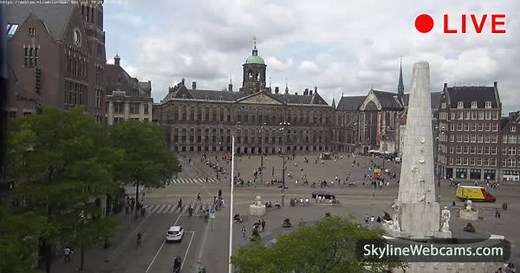 【LIVE】 Webcam Amsterdam - Dam Square | SkylineWebcams