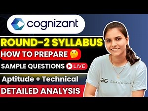 Cognizant Round 2 Syllabus & Complete Analysis | Cognizant Aptitude Round Questions #cognizant_exam