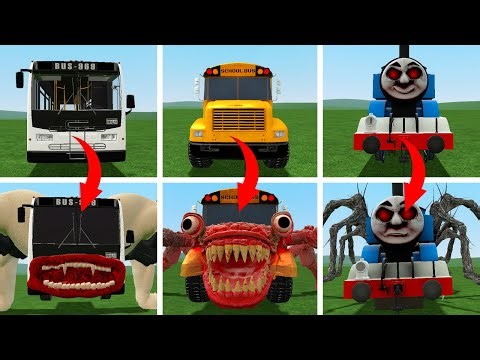 Everything Turns Into Monsters 😱 ALL MONSTERS BUS EATER BUILDER, SCHOOL BUS EATER, CURSED THOMAS