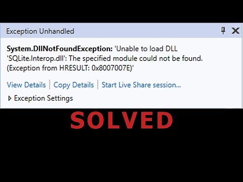 Unable to load DLL SQLite.Interop.dll