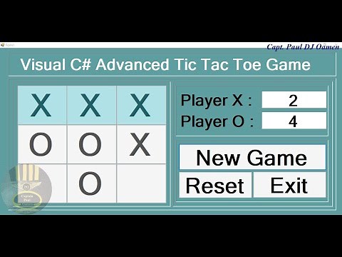 How to Create Advanced Tic Tac Toe Game in C#