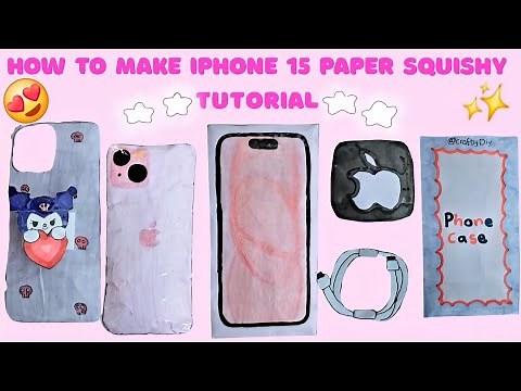 How to Make iPhone Paper Squishy Tutorial ‪@CRAFTYDIY15‬