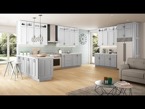 White Kitchen by Parriott Wood | Shaker Style White & Grey Cabinets