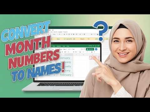 Google Sheets Formula Trick - Convert Month Numbers to Names Automatically Tutorial