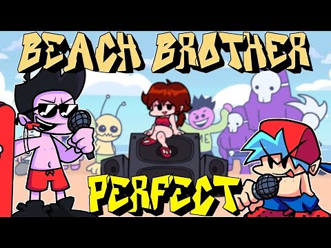 Friday Night Funkin' - Perfect Combo - Beach Brother Mod + Cutscenes [HARD]