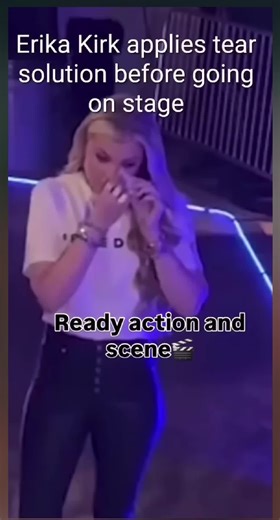 Erika Kirk has a pre show ritual that fans are buzzing about. Before stepping onto the stage, the talented performer takes a moment to care for her eyes, adding a special eye solution that keeps them refreshed and sparkling under the intense stage no lights. . This simple yet essential step ensures she looks vibrant and energized for every performance, proving that even stars have their little secrets to shine bright. Her attention to detail highlights the dedication behind her captivating perfo
