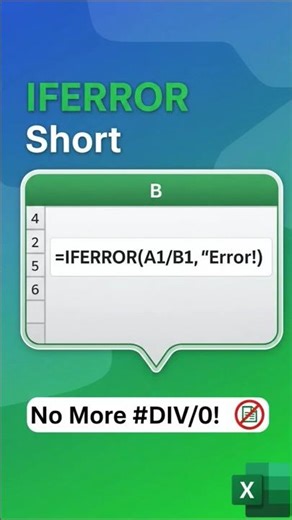 Stop #DIV/0! Master IFERROR in Seconds