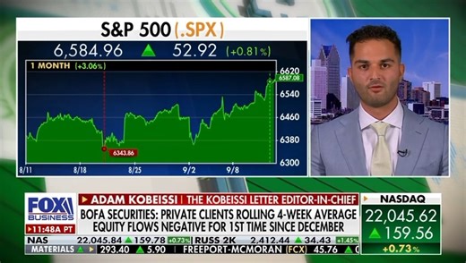 3.1K views · 29 reactions | Our CEO and Editor-in-Chief, Adam Kobeissi, joined Charles Payne on Fox Business after our call for the S&P 500 to hit all time highs came to fruition. | The Kobeissi Letter | Facebook