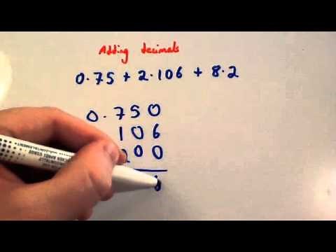 Adding Decimals - Corbettmaths