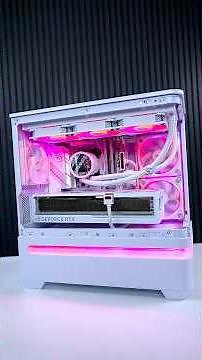 Clean All White Gaming PC inside the ASUS AP202