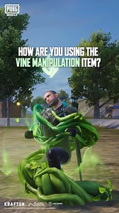 The Vine Manipulation item enlists the power of nature to give you a tactical advantage when you need it most. 🤔 How have you been using it? Share your strategies in the comments! ⬇️ #PUBGMOBILE #PUBGM420 | PUBG MOBILE