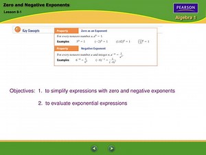 Zero and Negative Exponents - SlideServe
