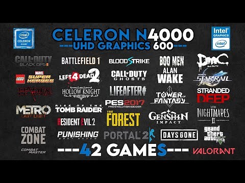 Celeron N4000 + UHD 600 Test in 42 Games in 2024🔥