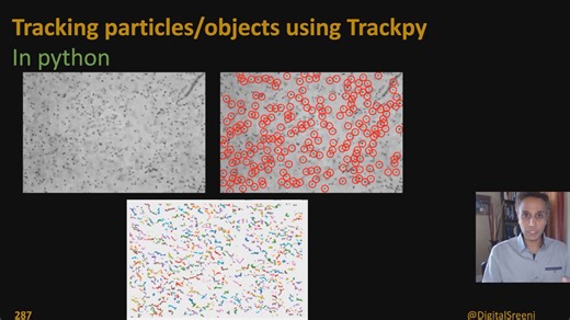 Trackpy教学【第一期】分析粒子和目标的运动- DigitalSreeni