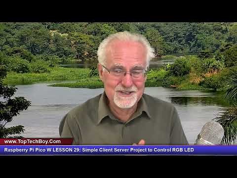 Raspberry Pi Pico W LESSON 29: Simple Client Server Project to Control RGB LED