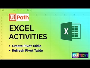 UiPath Excel Automation | Create & Refresh Pivot Table Explained with Examples