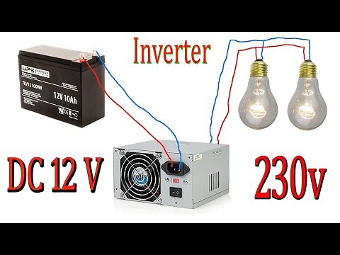 Make a Simple 12v DC to 230v AC Inverter 300W 500W Full Tutorial / DIY Inverter From PC Power Supply