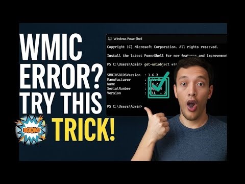 WMIC Not Working on Windows 11! Fix try trick #tricks