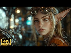 The Steampunk Elf Girl - Ai Steampunk Girls
