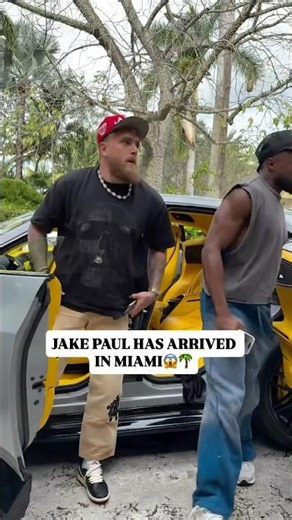 JAKE PAUL PULLED UP TO MIAMI IN A FERRARI TRUCK 😱🔥