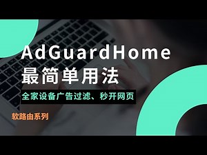 DNS神器AdGuard Home最简单设置，网页秒开！秒解析、去广告、防污染的adguardhome安装设置教程！实现家里所有设备过滤广告，实现国内外流量精准分流#一瓶奶油