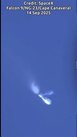 Falcon 9 Stage Separation | Seen from Earth | NG-23 Mission