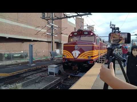 MBTA Cape Cod Central Dinner Train departs South Station with new heritage unit!