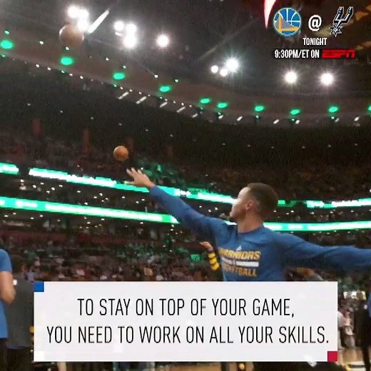 64K reactions · 5.7K shares | Practice makes perfect, and Stephen Curry keeps his routine focused & fresh every time out! Steph & the Golden State Warriors (60-14) visit the San Antonio Spurs (57-16) tonight, 9:30pm/et NBA on ESPN | NBA | Facebook