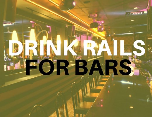 Building a Bar - How to Design and Build a Drink Rail