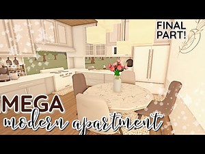 MEGA Modern Bloxburg APARTMENT *Interior* | House Build | Part 3 *WITH VOICE*