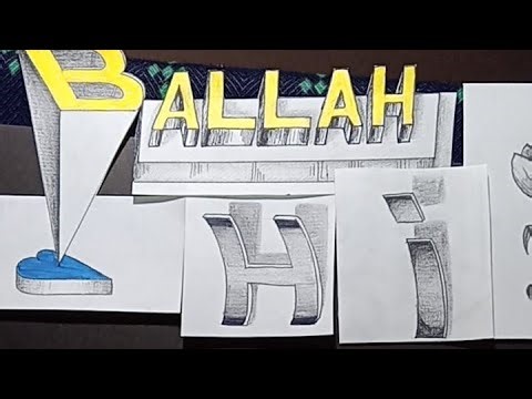 how to write 3d letters