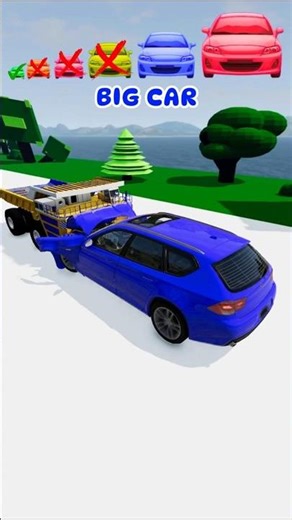 Small to Giant Cars vs Big Truck | BeamNG.drive #shorts #beamng #beamngdrive