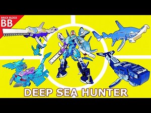 LEGO Combiner Seacons King Poseidon ⚡️ Speed Build How to make Robot Transformers 4in1 Sembo 103254