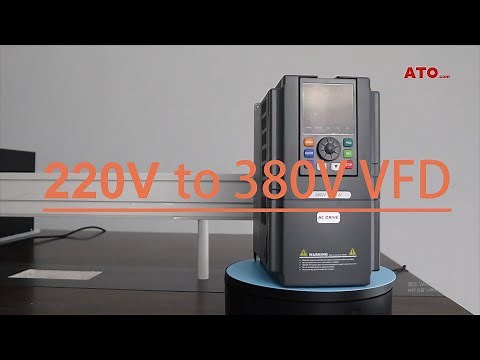Single phase to 3 phase VFD wiring - 220V to 380V