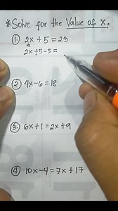 195K views · 6.3K reactions | BASIC ALGEBRA: FINDING THE VALUE OF X. #MathReview | Mathematics Tutorial | Facebook