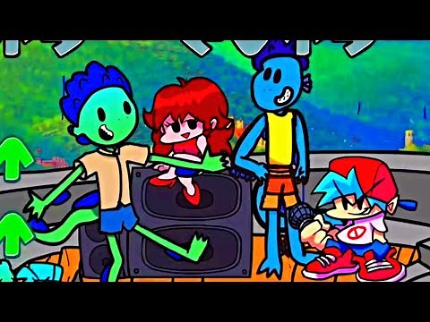 Friday Night Funkin' VS LUCA Sea Monster Crazzzzy MOD (All Cutscenes & Endings)