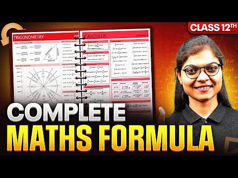 Class 12 Maths - ALL Formulas and Concepts in 1 Shot 🔥