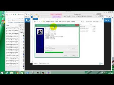 USB to Serial RS232 DB9 Cable Driver Installation under Windows 8.1 64bit