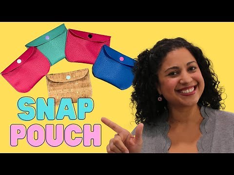 How to Sew a Snap Pouch in 10 minutes with Crafty Gemini!