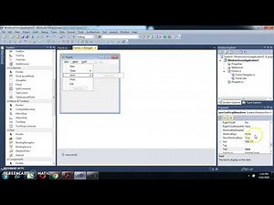 CREATING MENU USING VISUAL STUDIO - PRACTICAL SESSION