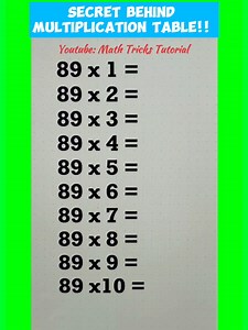 21 reactions · 17 shares | Super Fast Multiplication TABLE for KIDS!  | Math Tricks Tutorial | Facebook