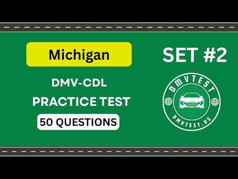 Michigan DMV CDL Test 2025 | 50 Real Practice Questions | Class A – CDL Knowledge Test 2