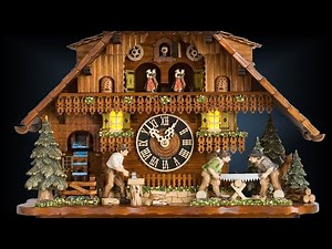 8 day Lighted Millhouse 22'' cuckoo clock by Hones