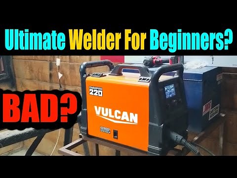 Harbor Freight Welder Vulcan Omnipro 220 Review | Best Welder For Beginners | How To Weld Flux Core|