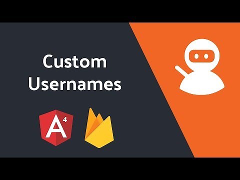 Custom Usernames with Firebase Authentication