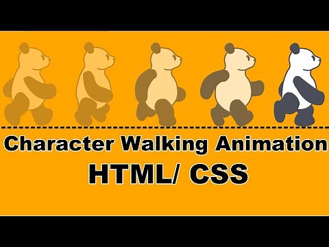character walking animation using HTML/ CSS, CSS animation tutorial, web designing, Cyber Warriors