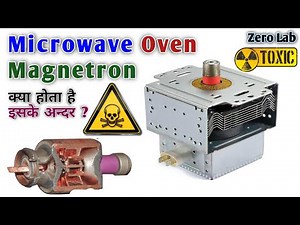Magnetron - Teardown + How it Works - Dangerous ! + Toxic - Microwave Oven Magnetron