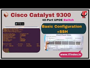 🔧 Cisco Catalyst 9300 UPOE Switch Basic Configuration with SSH | Secure Access Setup | CCNA & CCNP