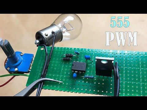 DIY PWM Controller with 555 Timer | Light Dimmer & Motor Speed Control